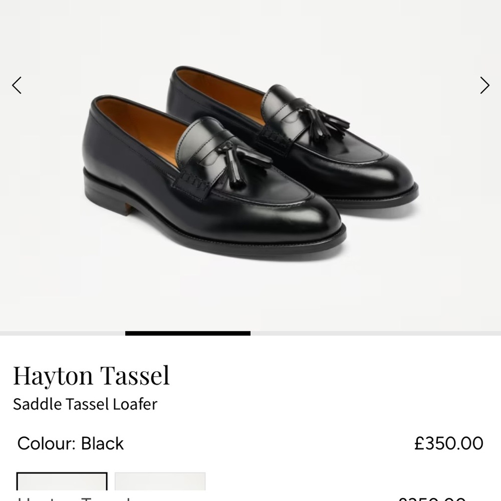 Men’s Russell & Bromley Black Loafers